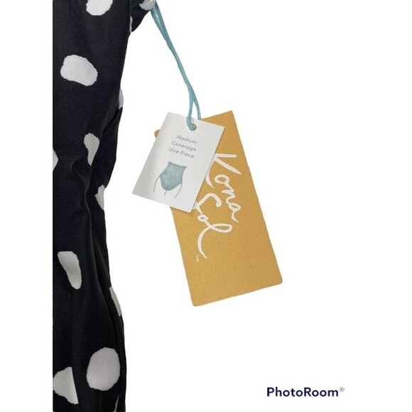 Kona Sol Women's Medium Coverage One Piece Swim Suit Black Size XS(0-2) - Picture 4 of 5